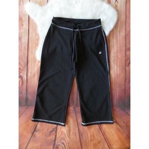 So Sporty Black Stretch Athletic Capri Pants S